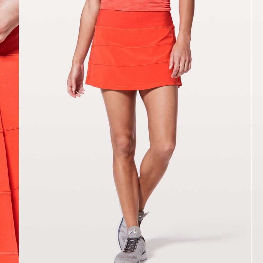 Lululemon Pace Rival Skirt (Regular) *4-way Stretch 13"
Red Orange